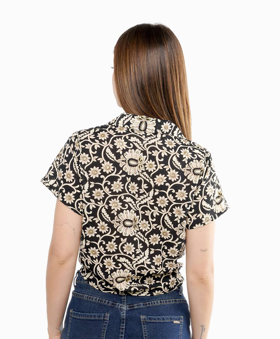 Camisa mujer print nudo