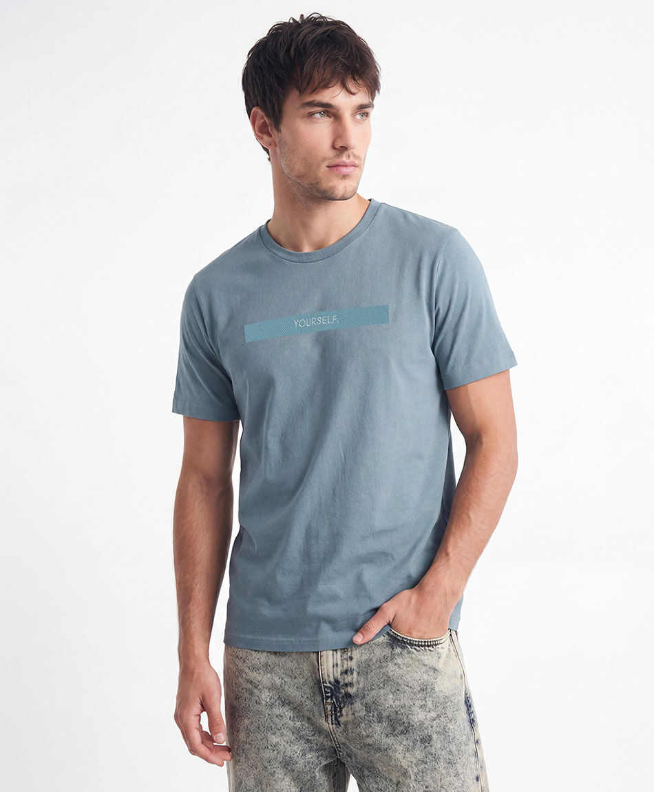 Remera hombre bordado yourself