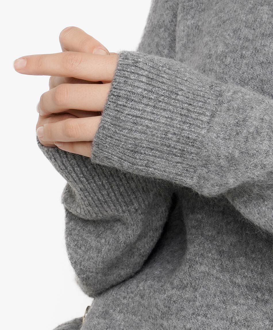 Sweater mujer botones laterales