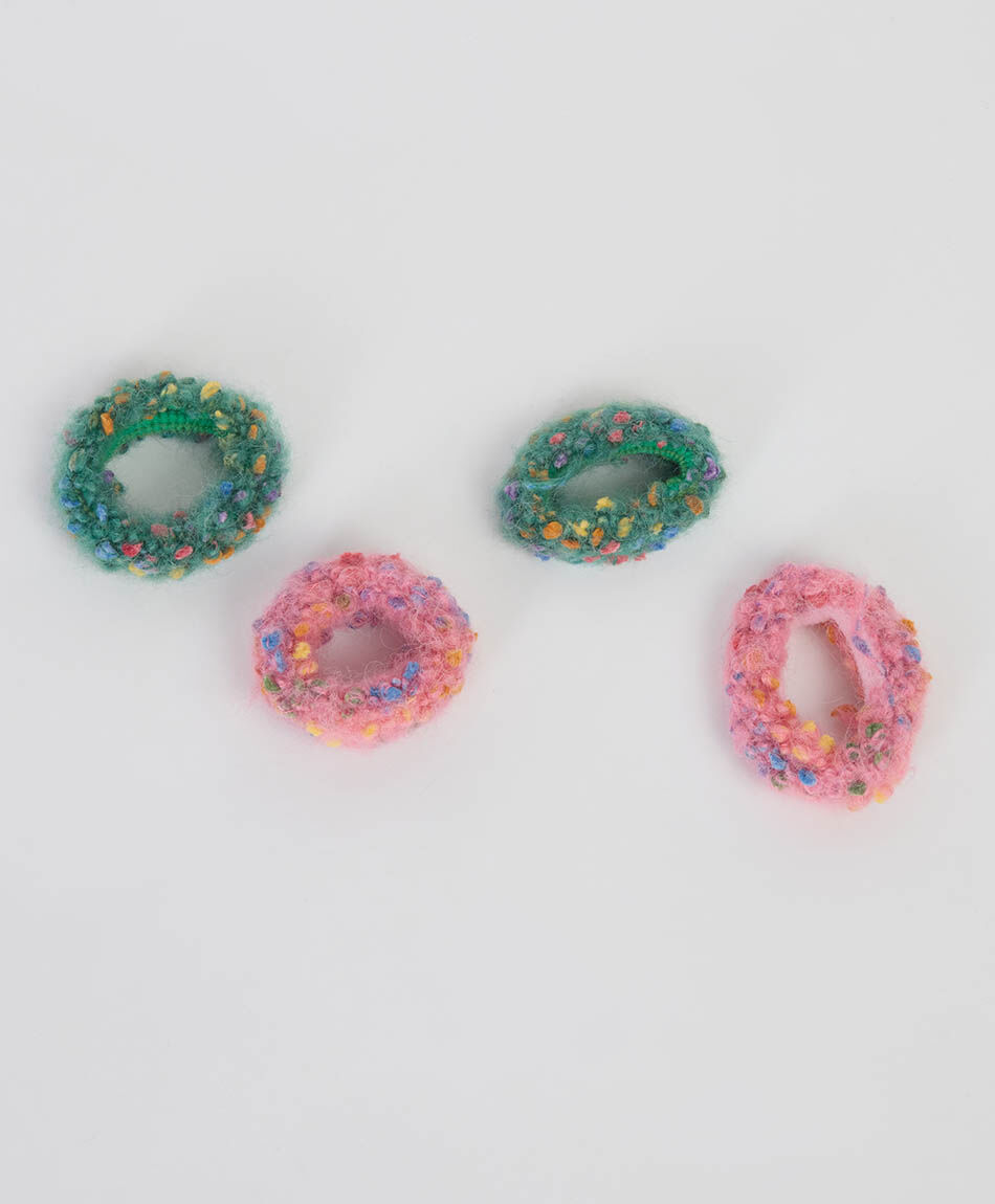 Set 4 colets infantiles puntos