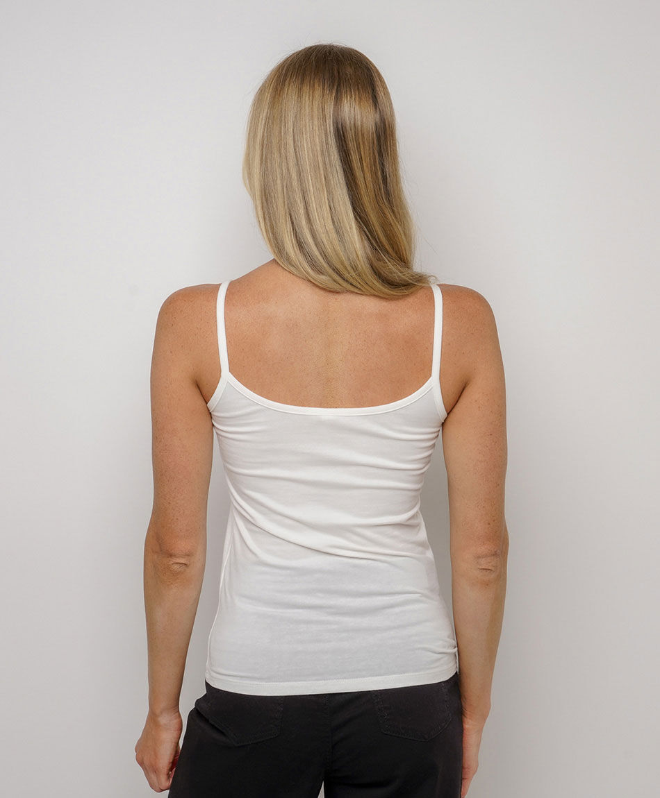 Remera mujer b&aacute;sica pabilo blanca