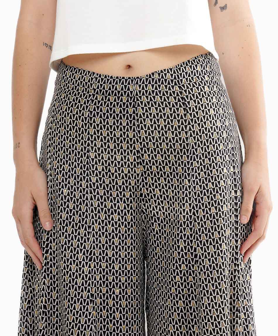 Pantal&oacute;n mujer print palazzo