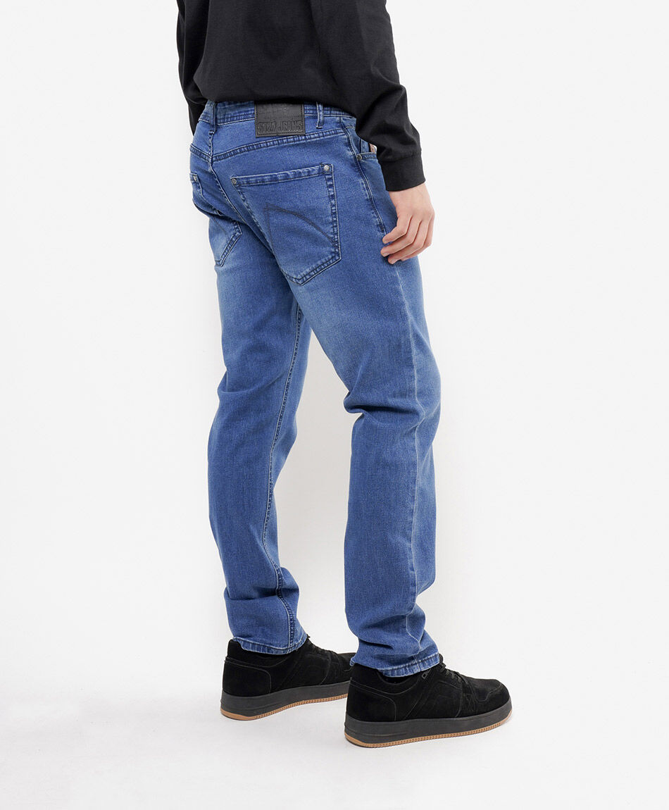 Jeans hombre desgastado slim fit