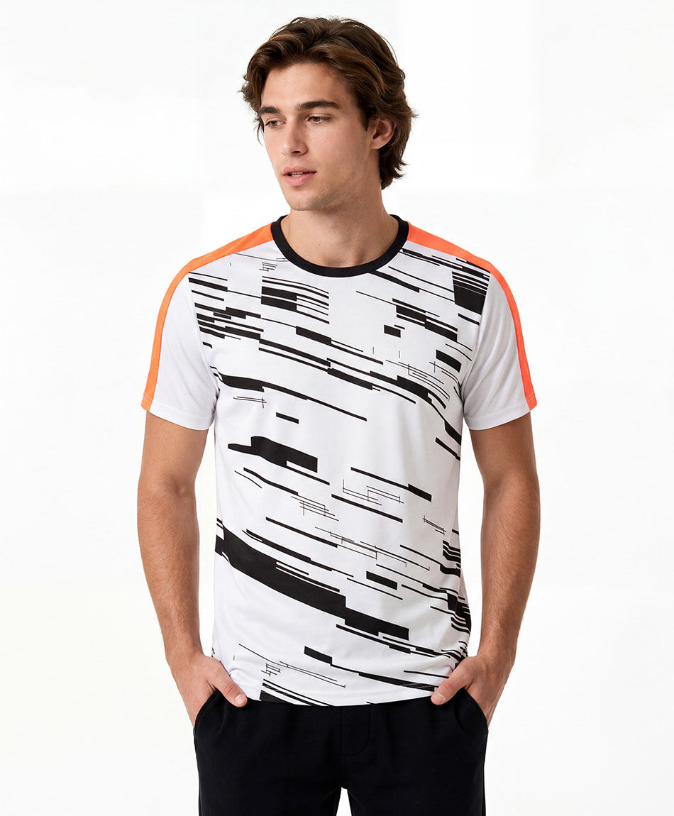 Remera deportiva hombre tricolor