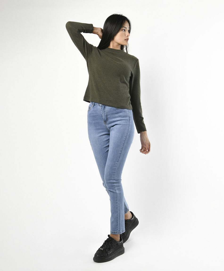 Jeans mujer lisos skinny fit