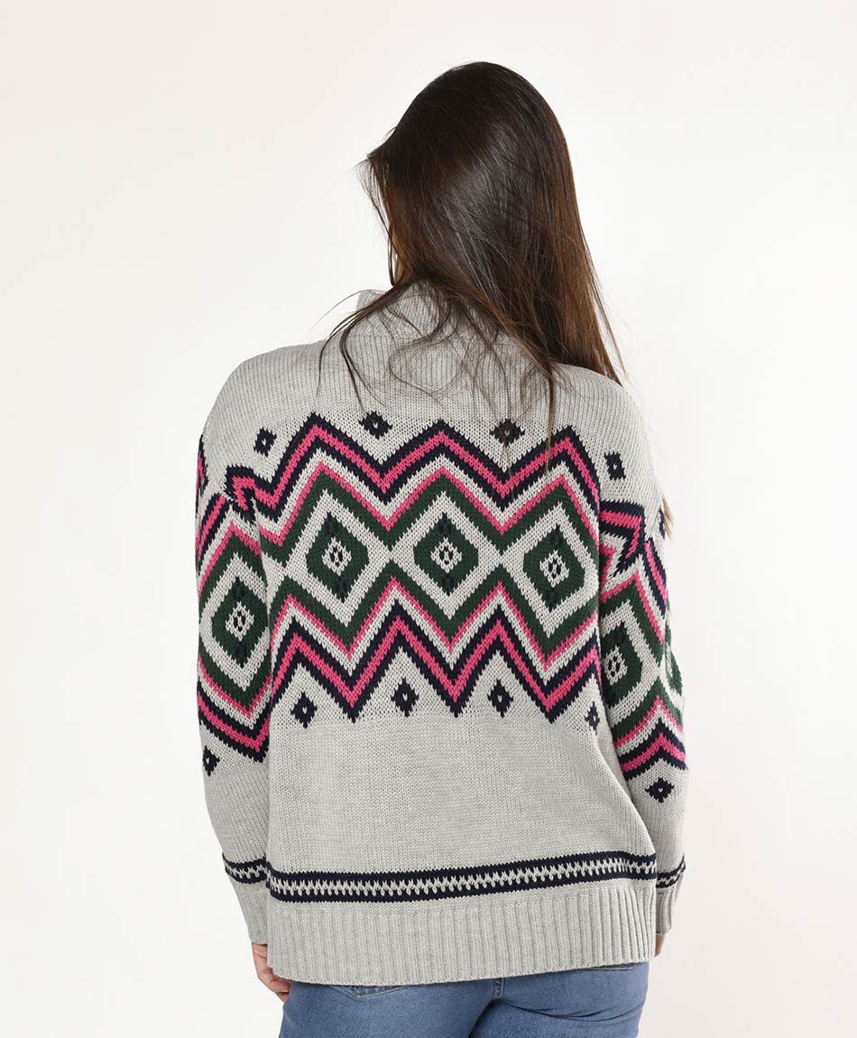 Sweater mujer rombos