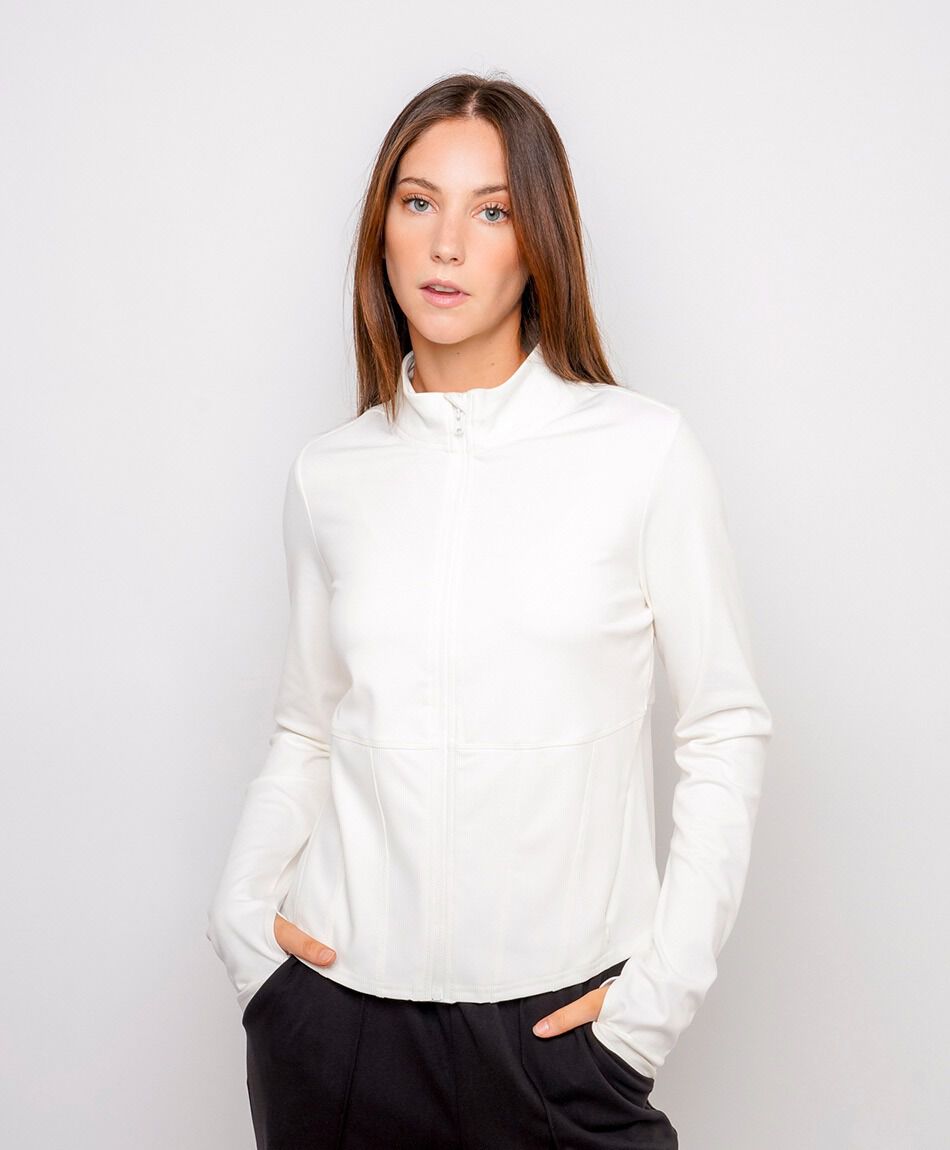 Buzo mujer cuello medio