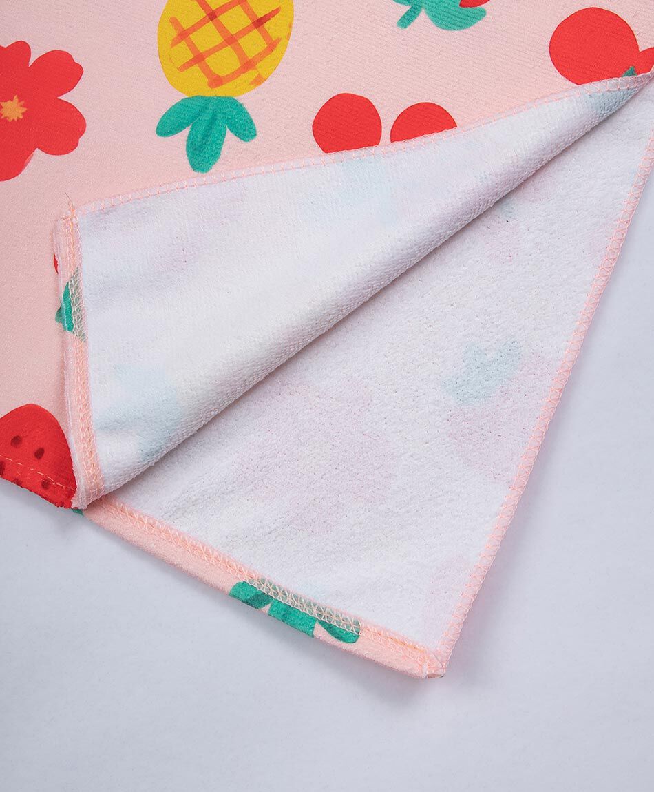 Poncho de ba&ntilde;o beb&eacute; frutas