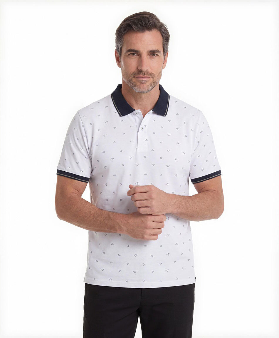 Remera hombre polo tri&aacute;ngulos