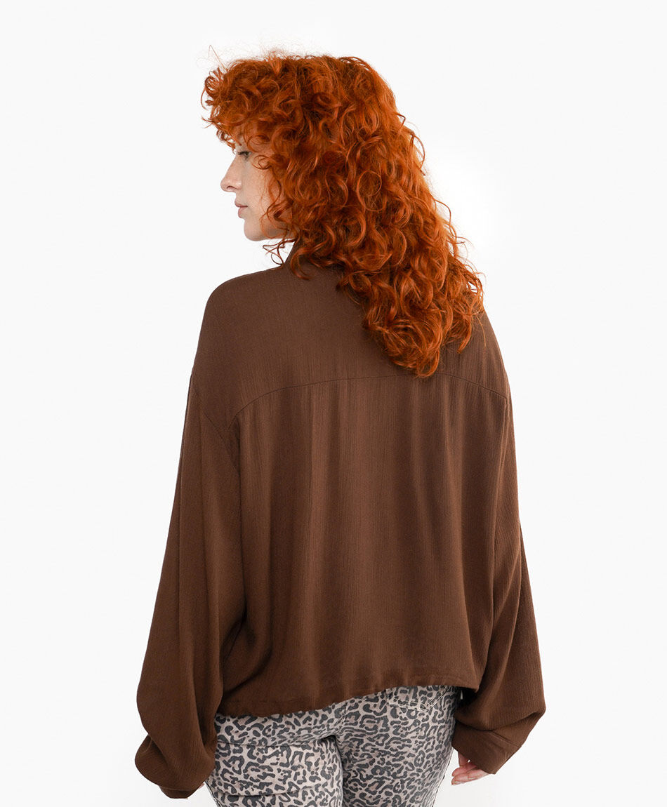 Camisa mujer vintage brown
