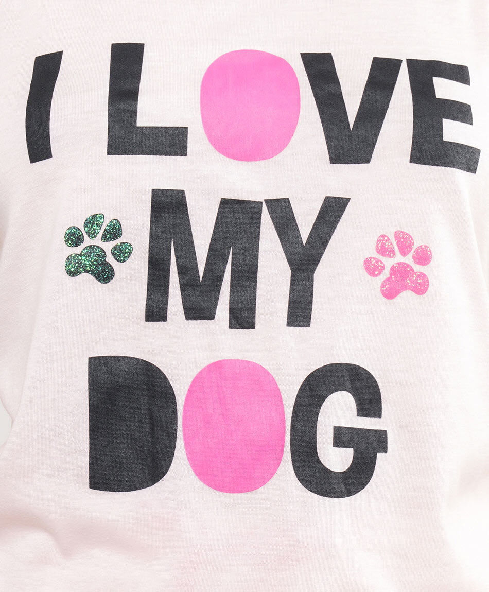 Pijama mujer short love dog
