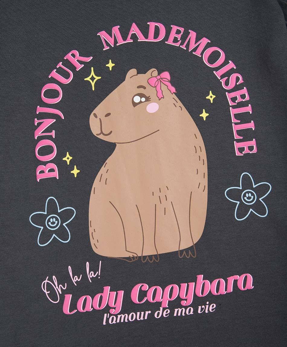 Remera nina lady capibara