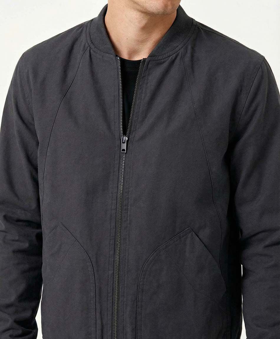 Campera hombre bomber black