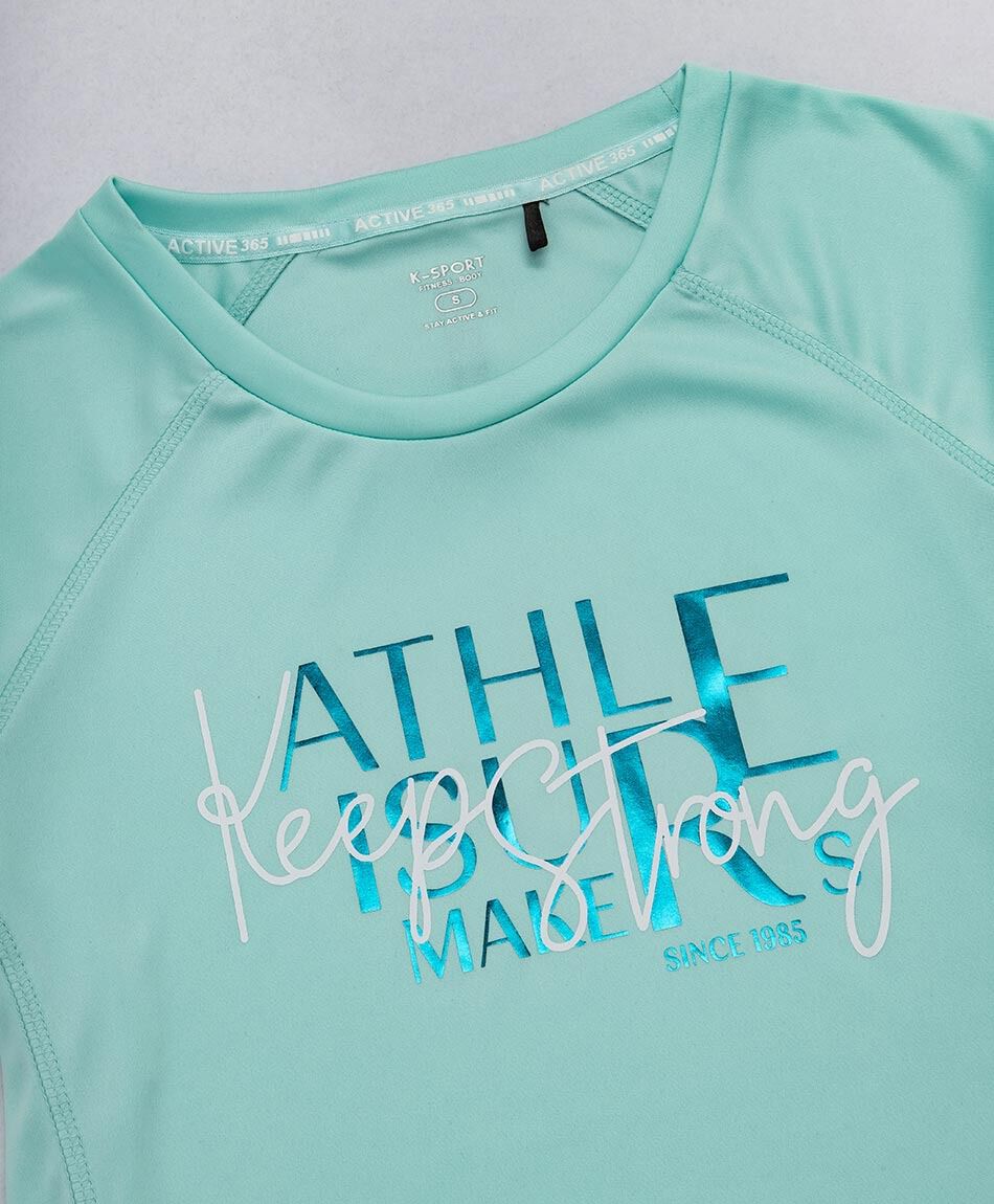 Remera deportiva mujer menta