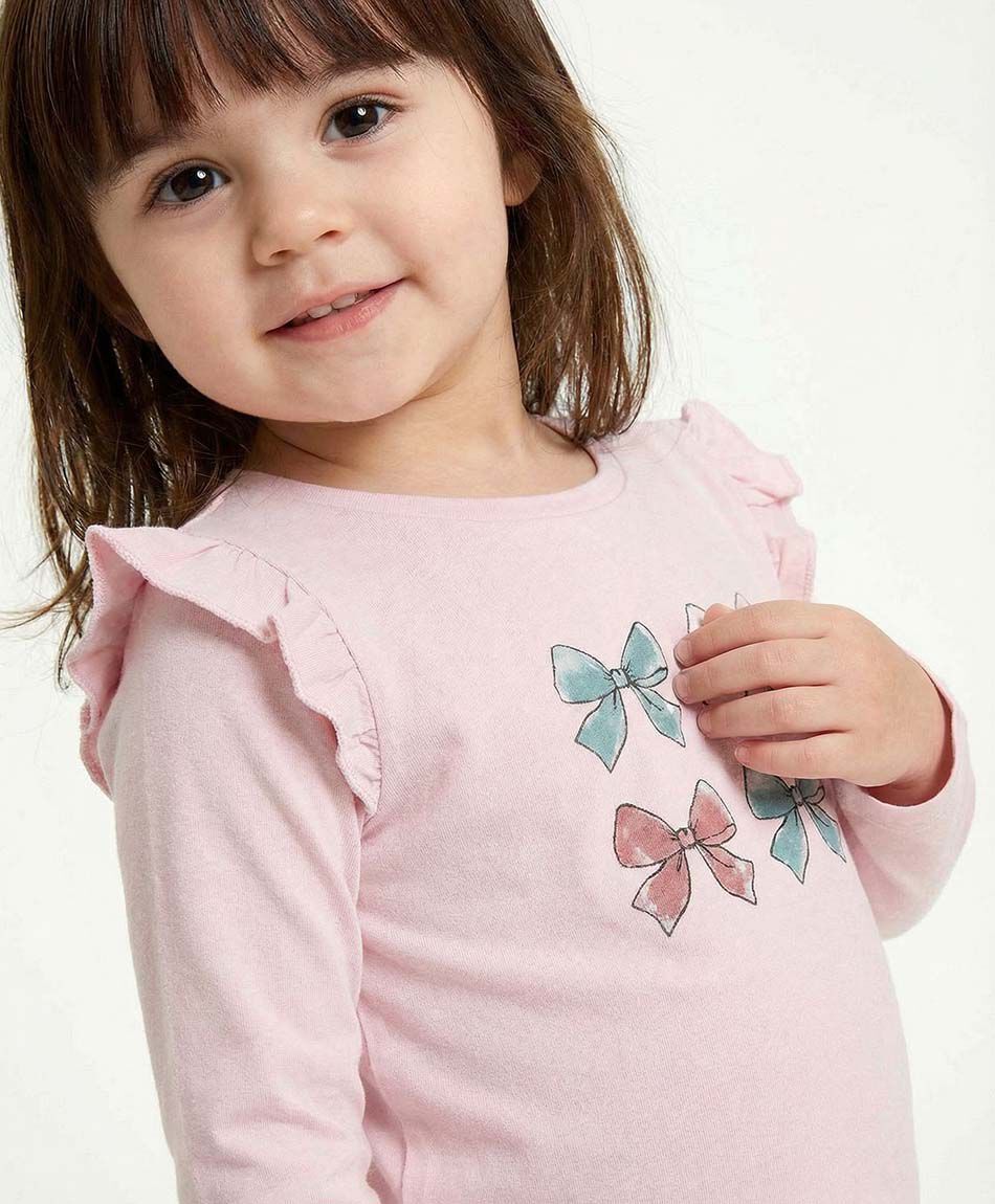 Remera beb&eacute; dise&ntilde;o mariposas