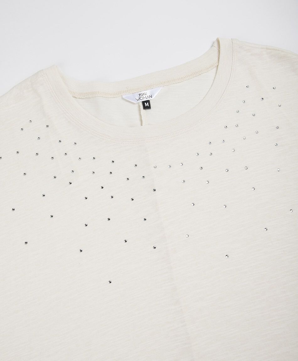Remera mujer brillos superior