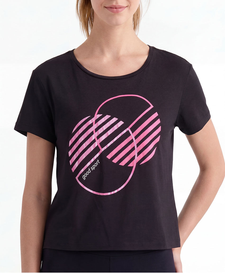 Remera deportiva mujer doble c&iacute;rculo