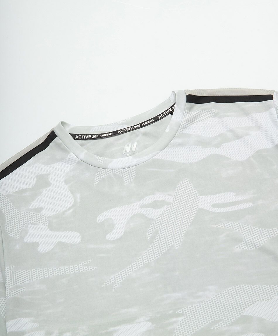 Remera deportiva hombre camuflaje