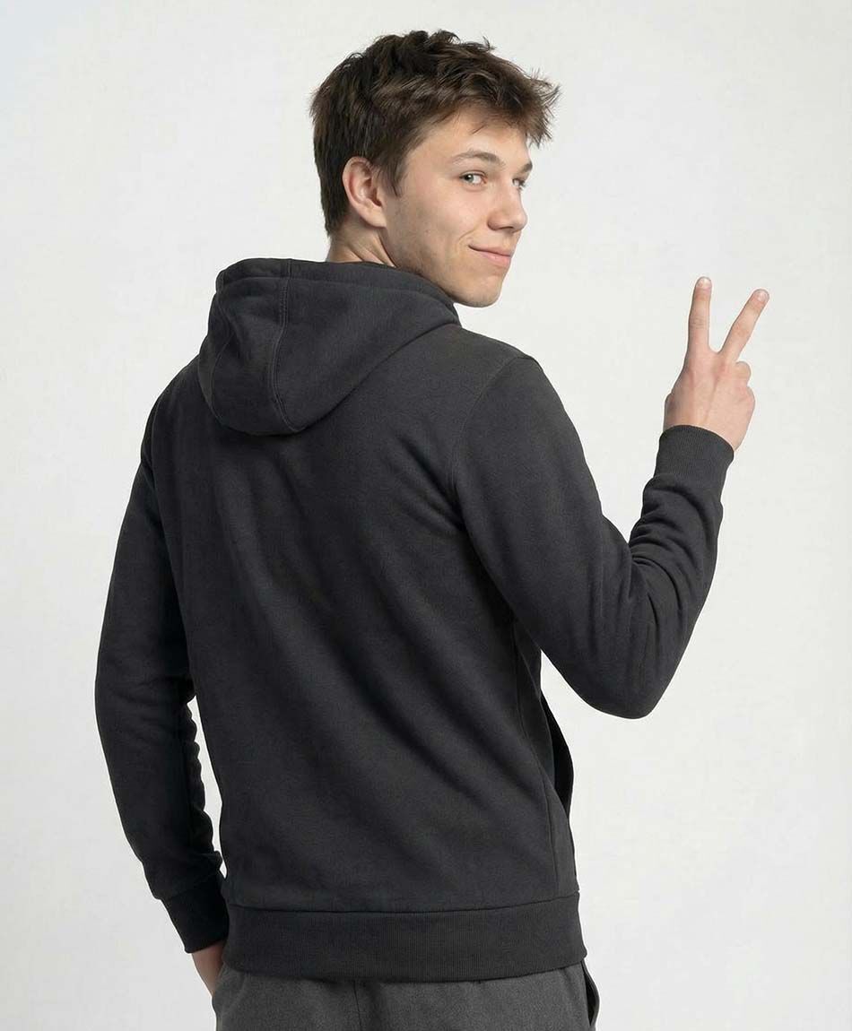 Buzo escolar full zipper negro