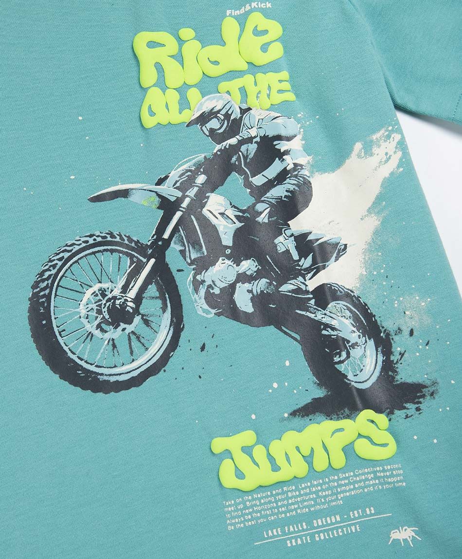 Remera ni&ntilde;o moto