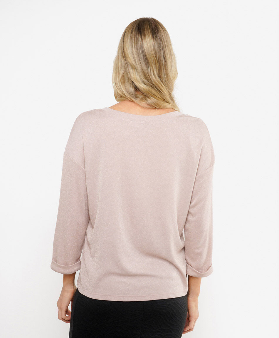 Remera mujer brillos
