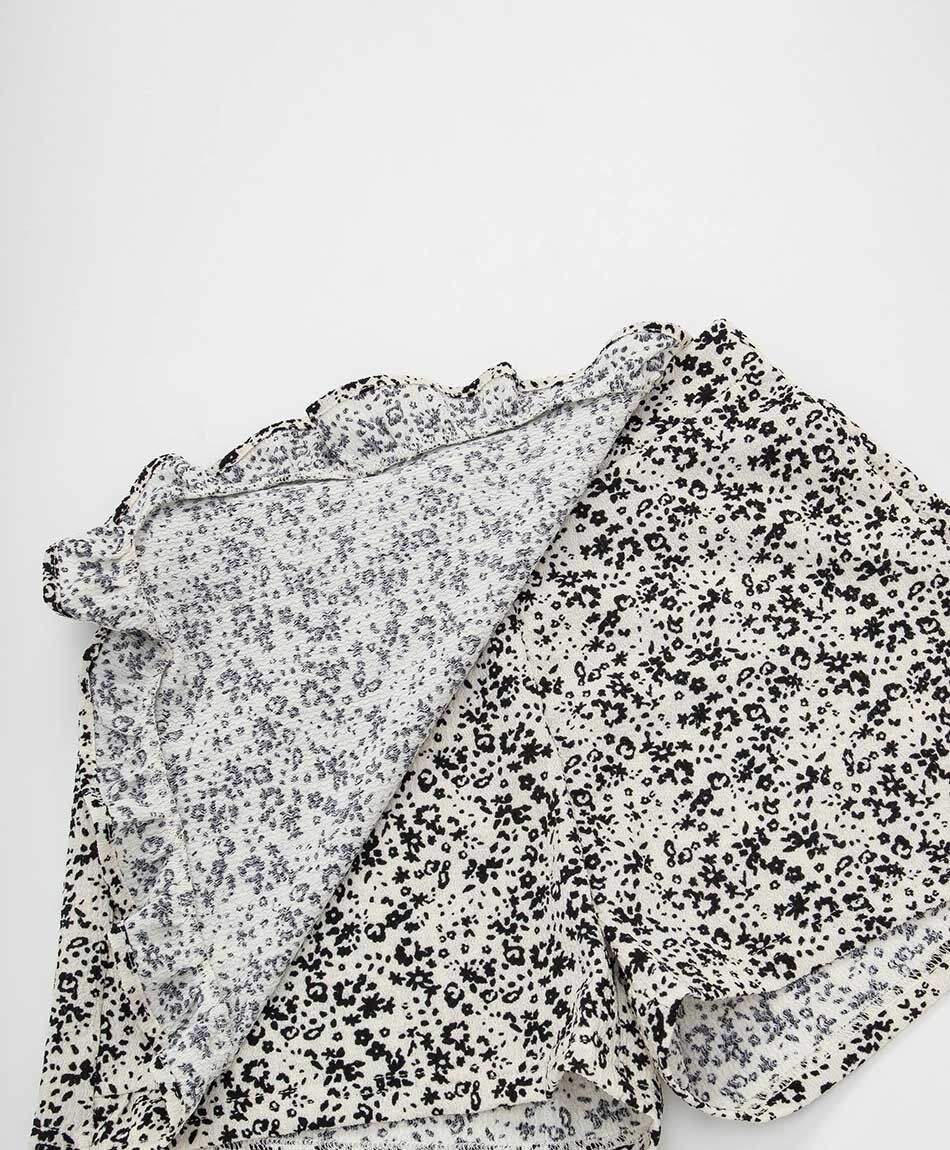 Pollera ni&ntilde;a short print