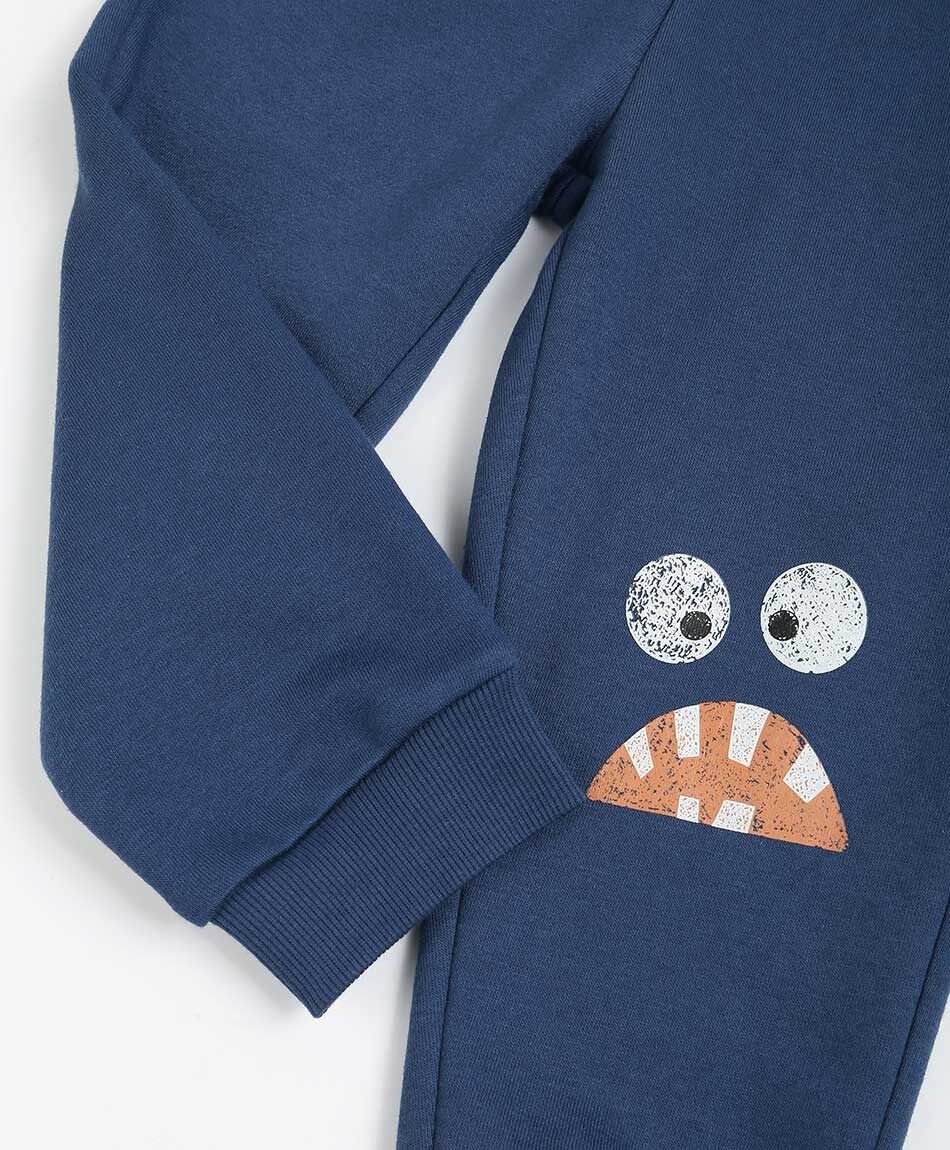 Pantal&oacute;n beb&eacute; estampado monstruito