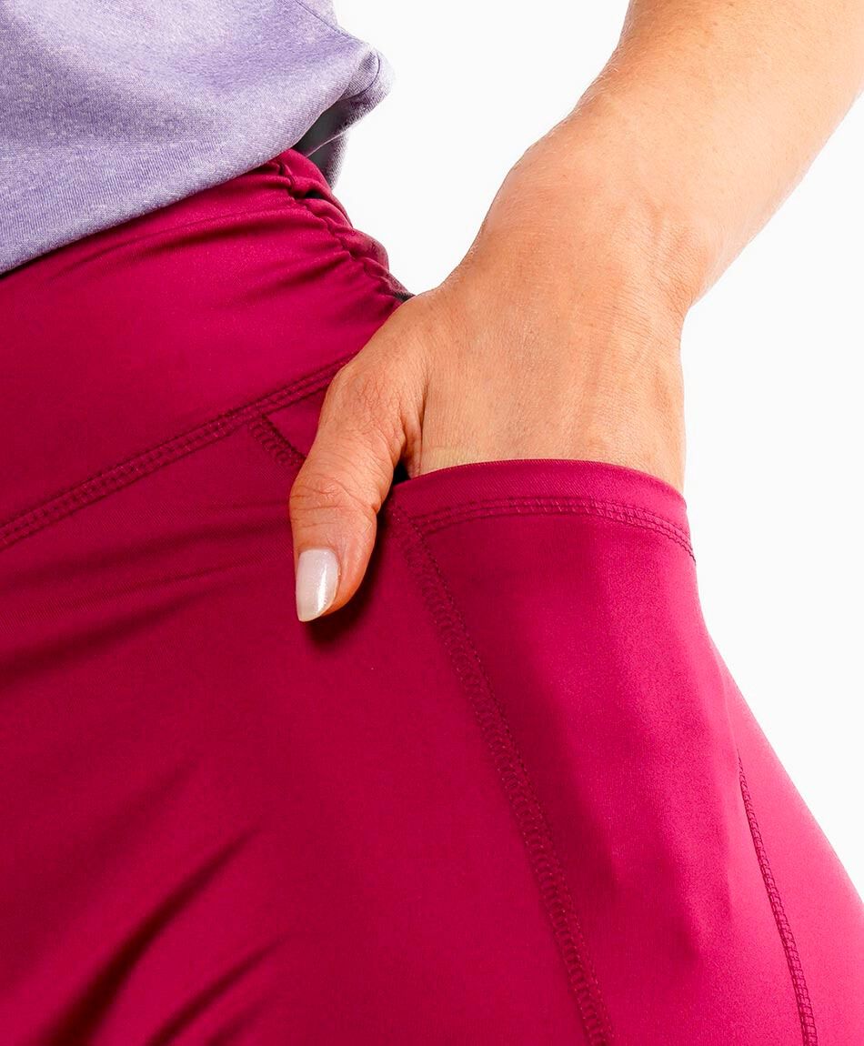 Calza deportiva mujer lisa con bolsillos