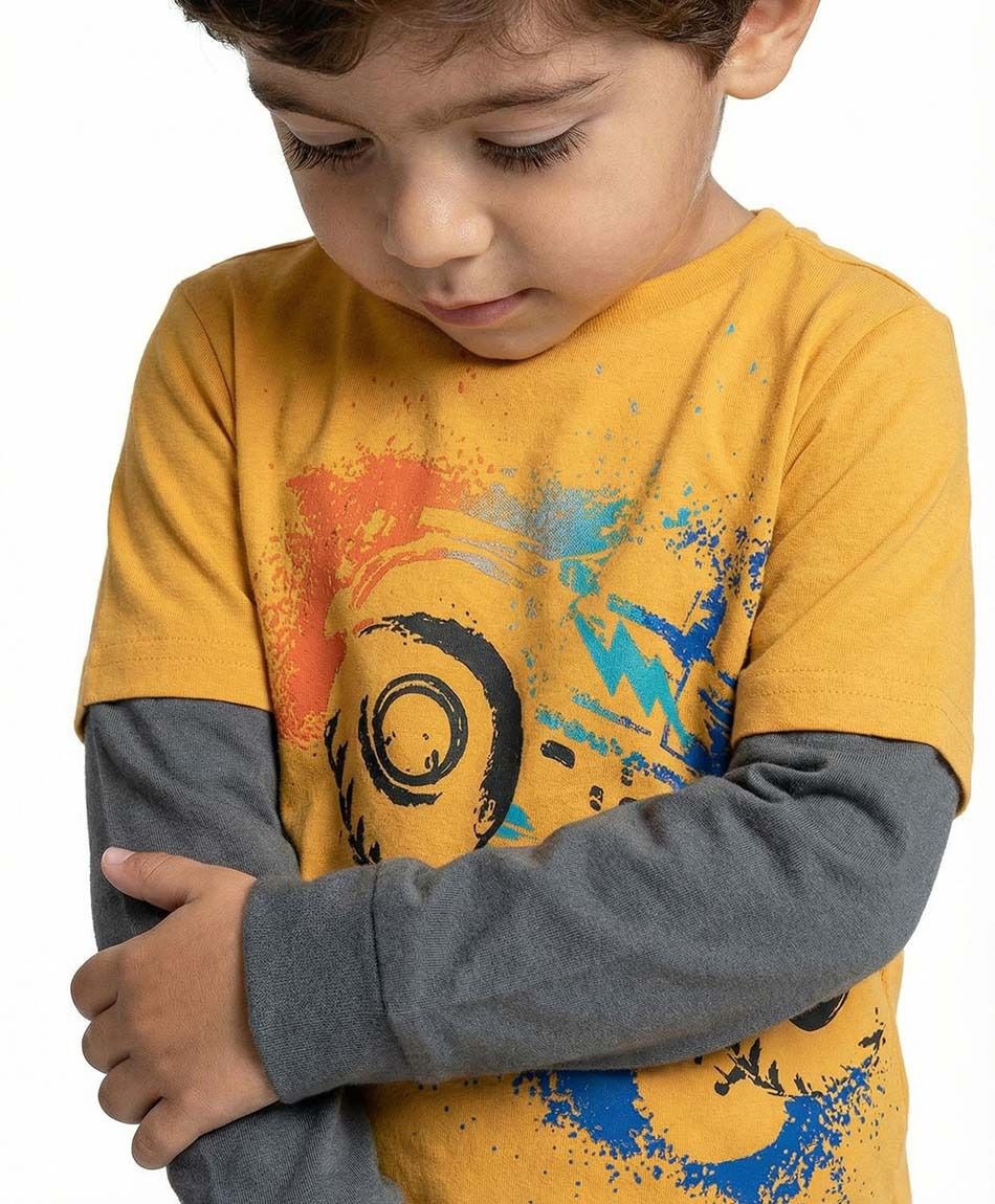 Remera beb&eacute; estampado auto