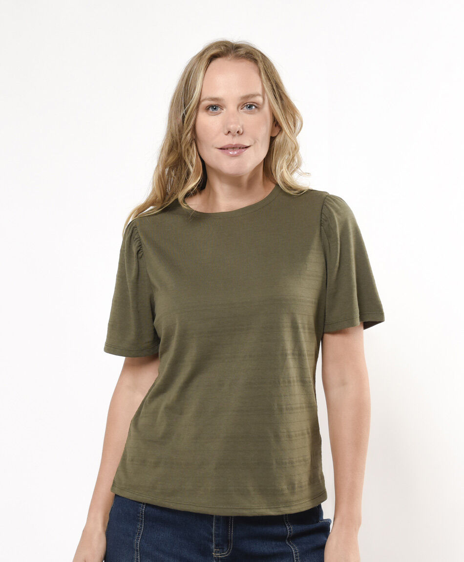 Remera mujer textura l&iacute;neas