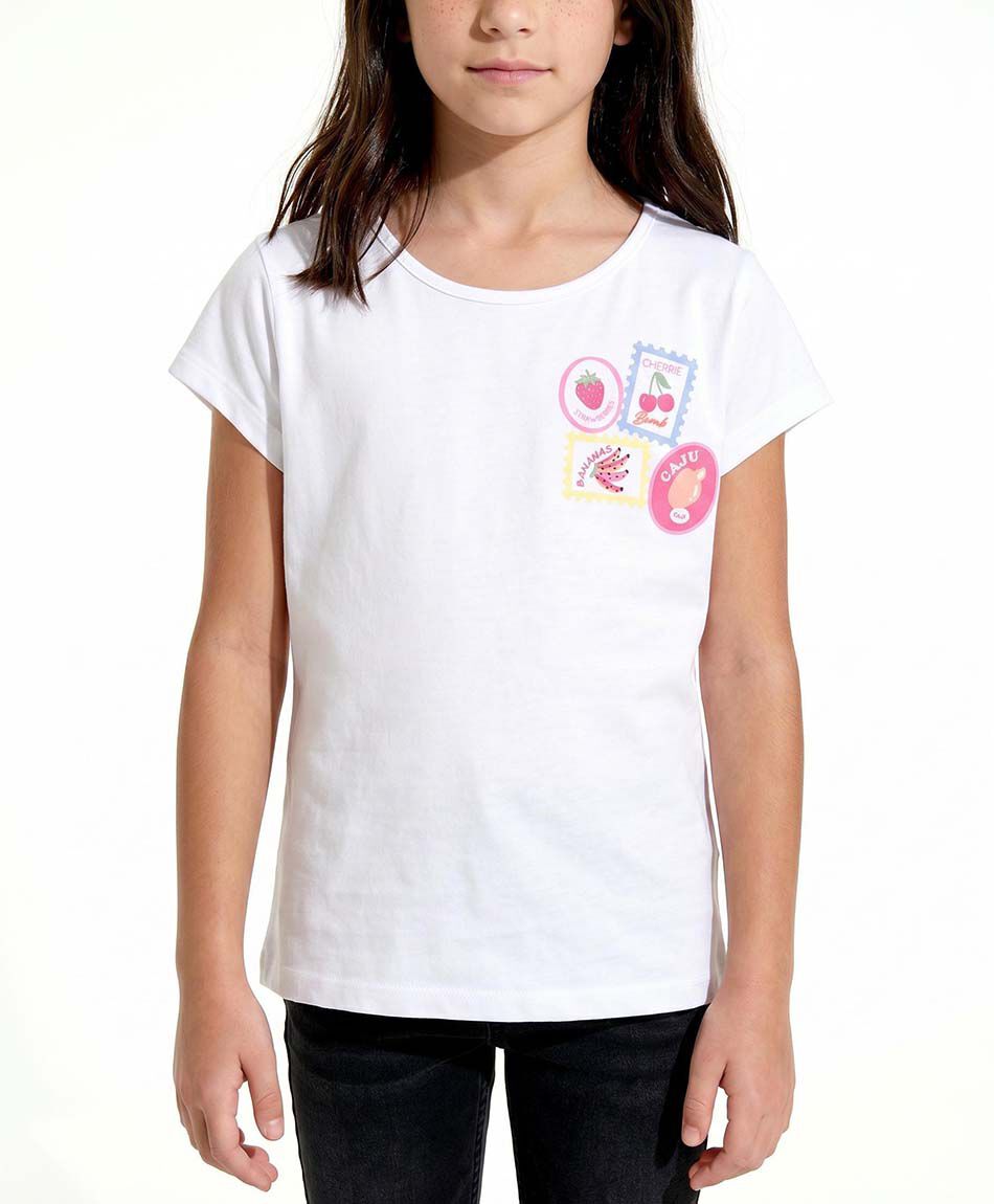 Remera ni&ntilde;a estampillas