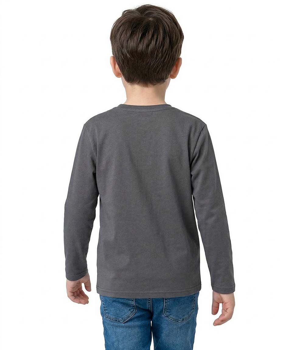 Remera ni&ntilde;o b&aacute;sica manga larga