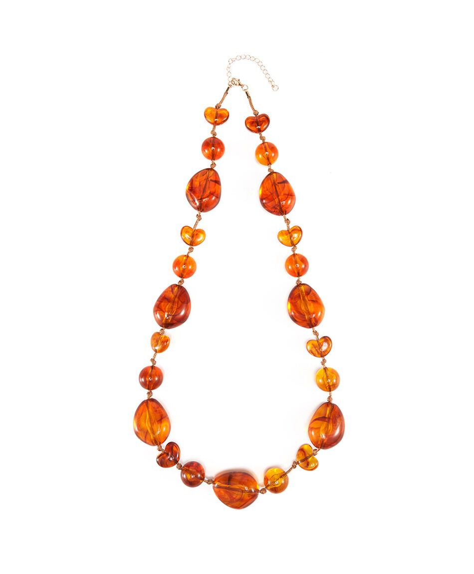Collar mujer piedras &aacute;mbar