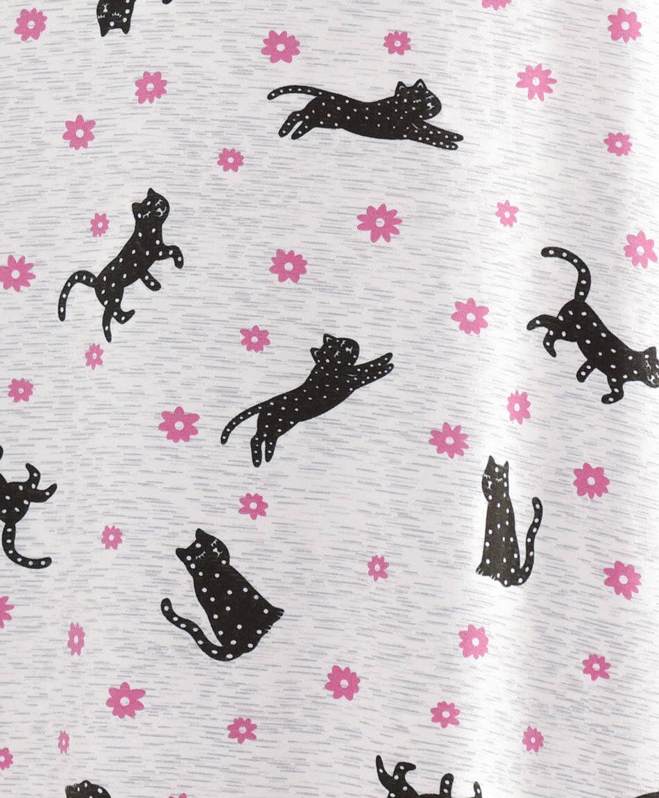 Camisola mujer gatos y flores