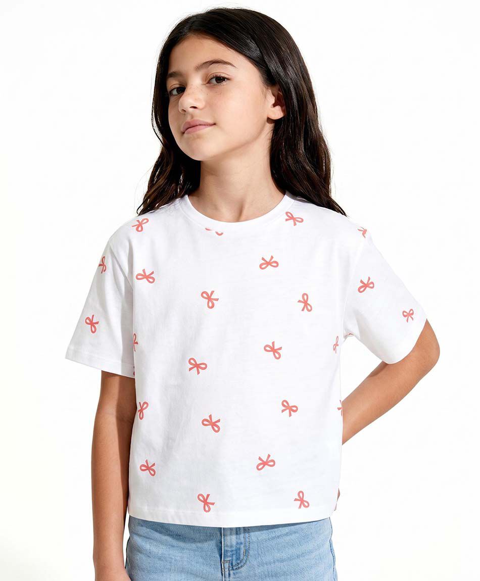 Remera ni&ntilde;a cintitas
