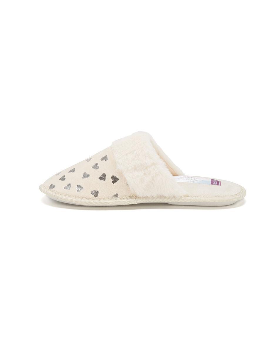 Pantufla mujer corazones brillantes