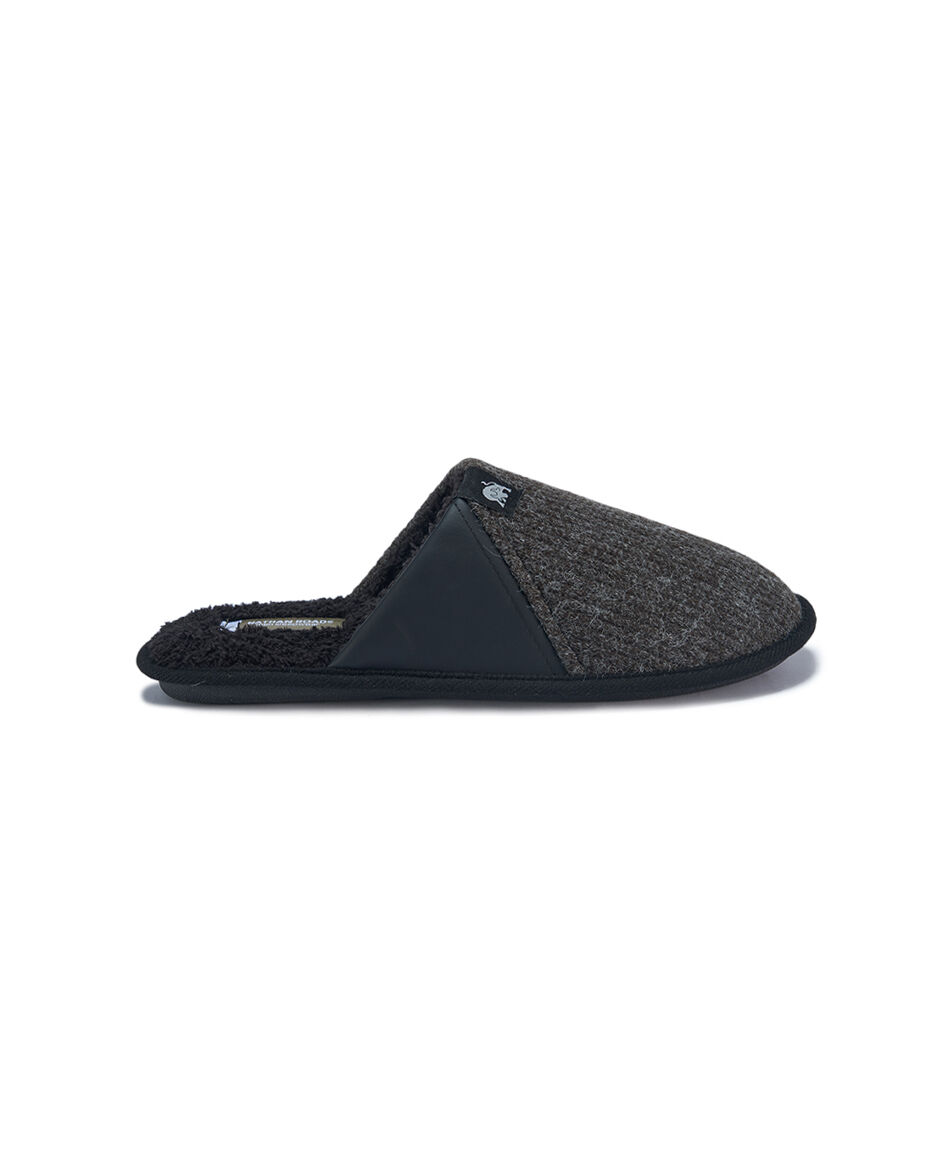 Pantufla hombre tejido grey