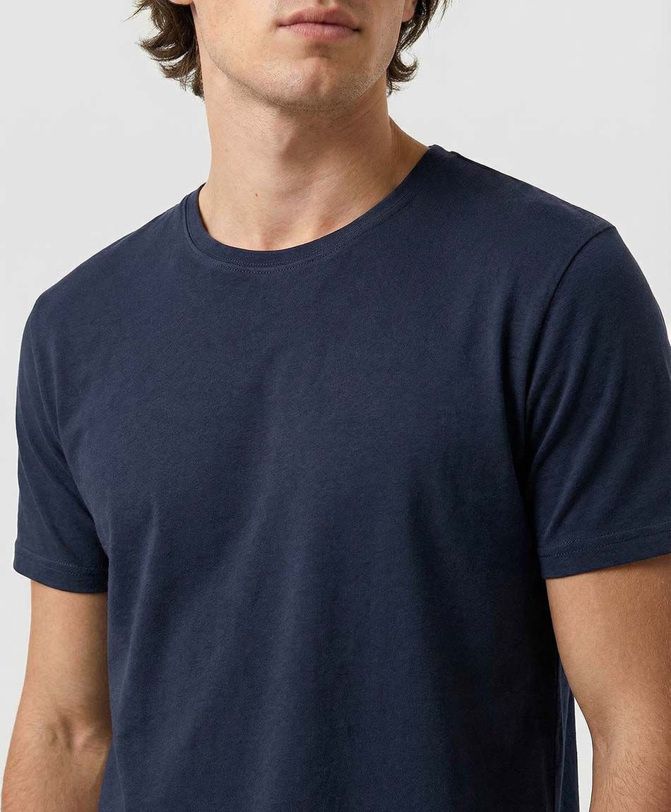 Remera hombre lisa manga corta