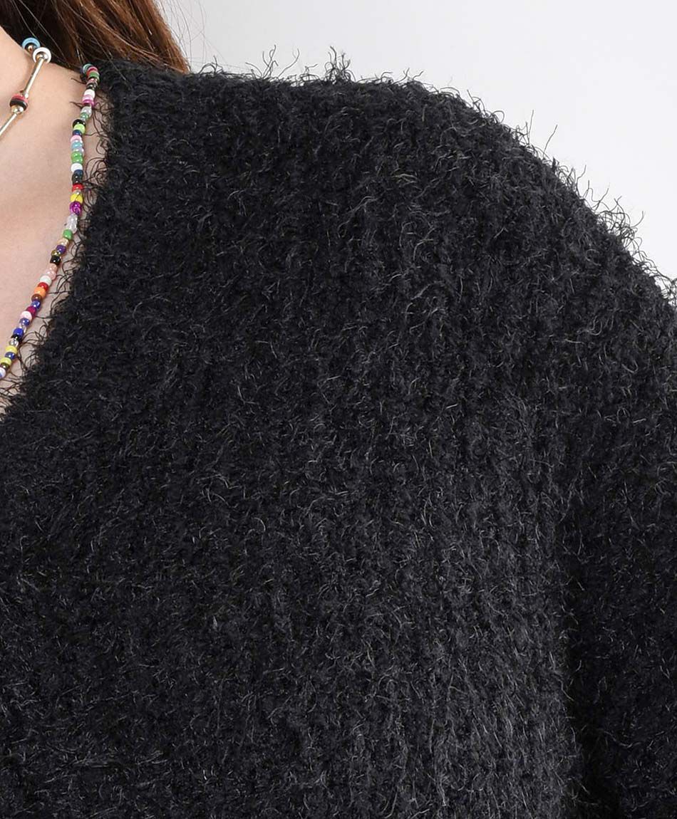Cardigan mujer corto pelitos