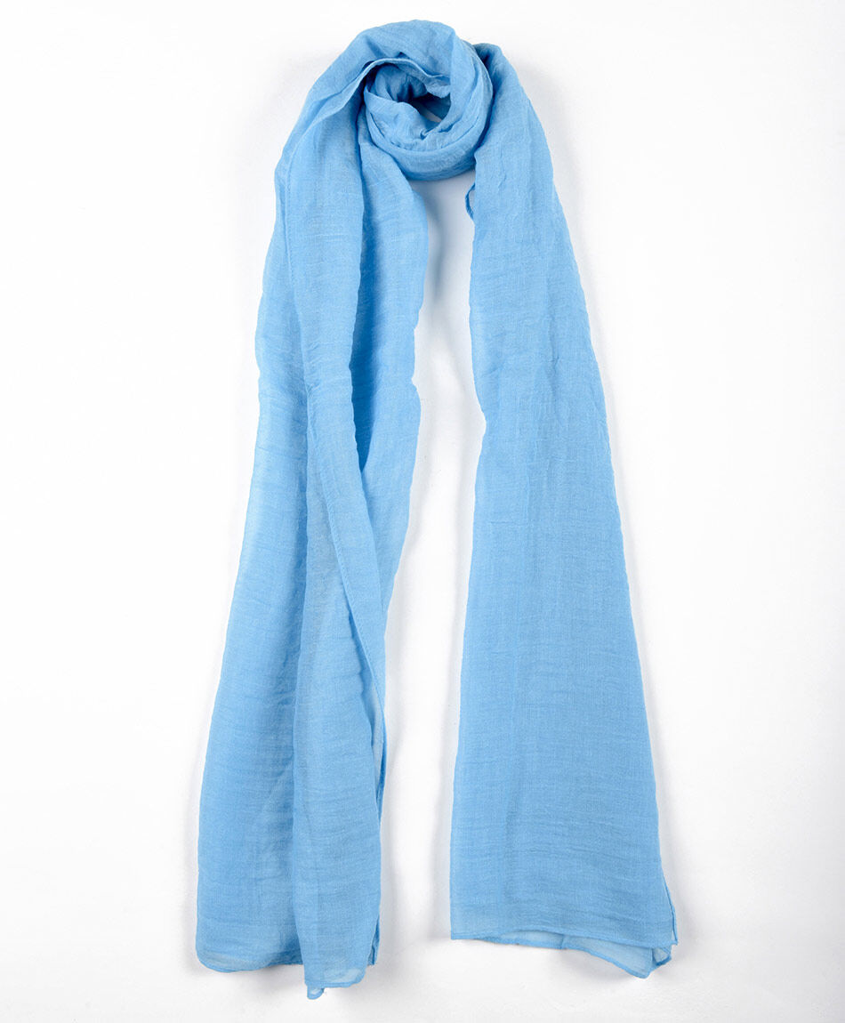 Bufanda mujer celeste