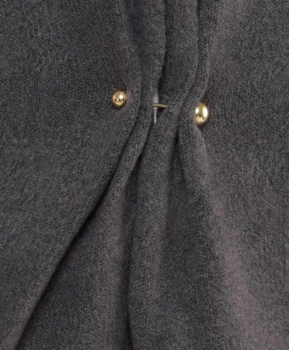 Cardigan mujer estilo capa broche