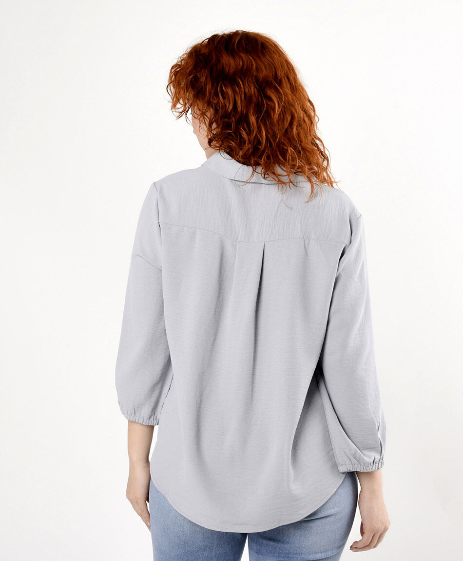 Blusa mujer lisa gris