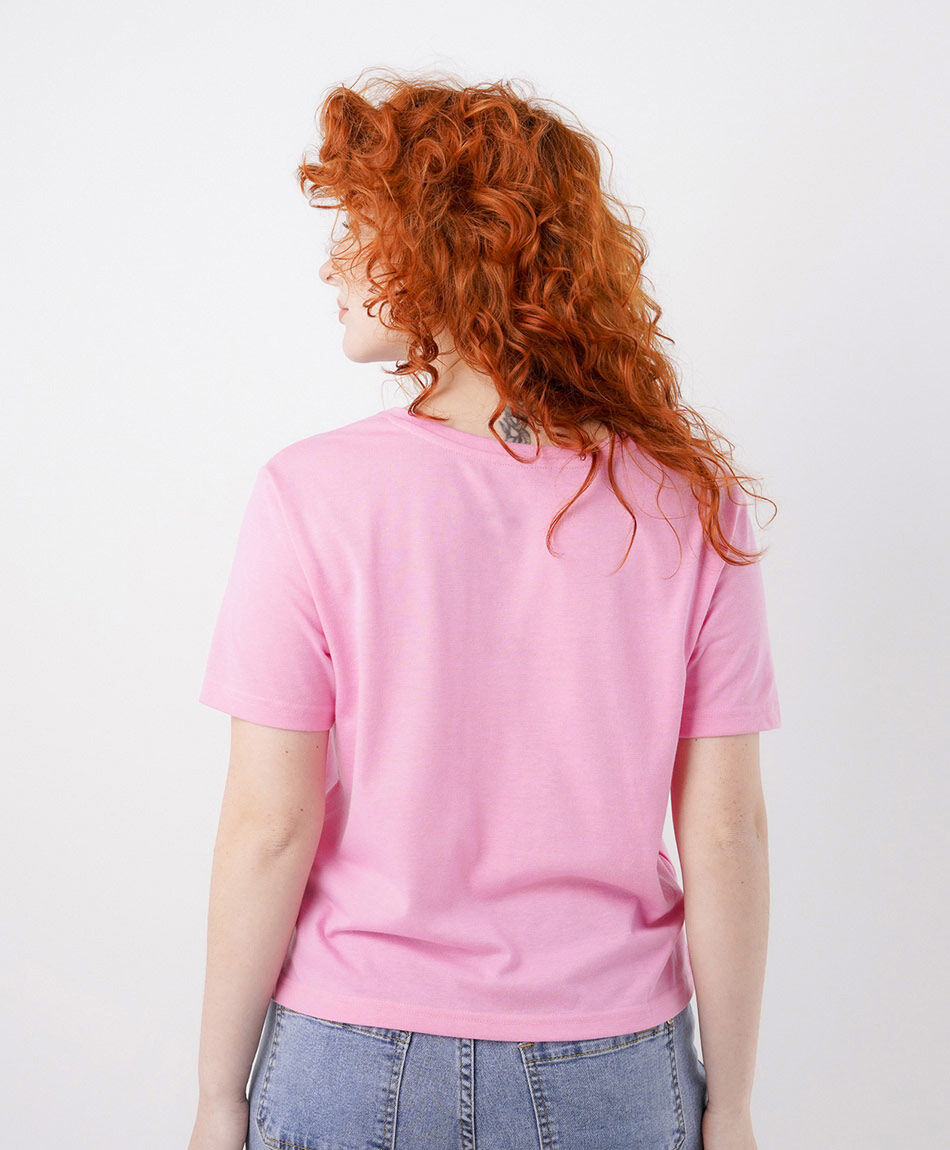 Remera mujer b&aacute;sica rosada