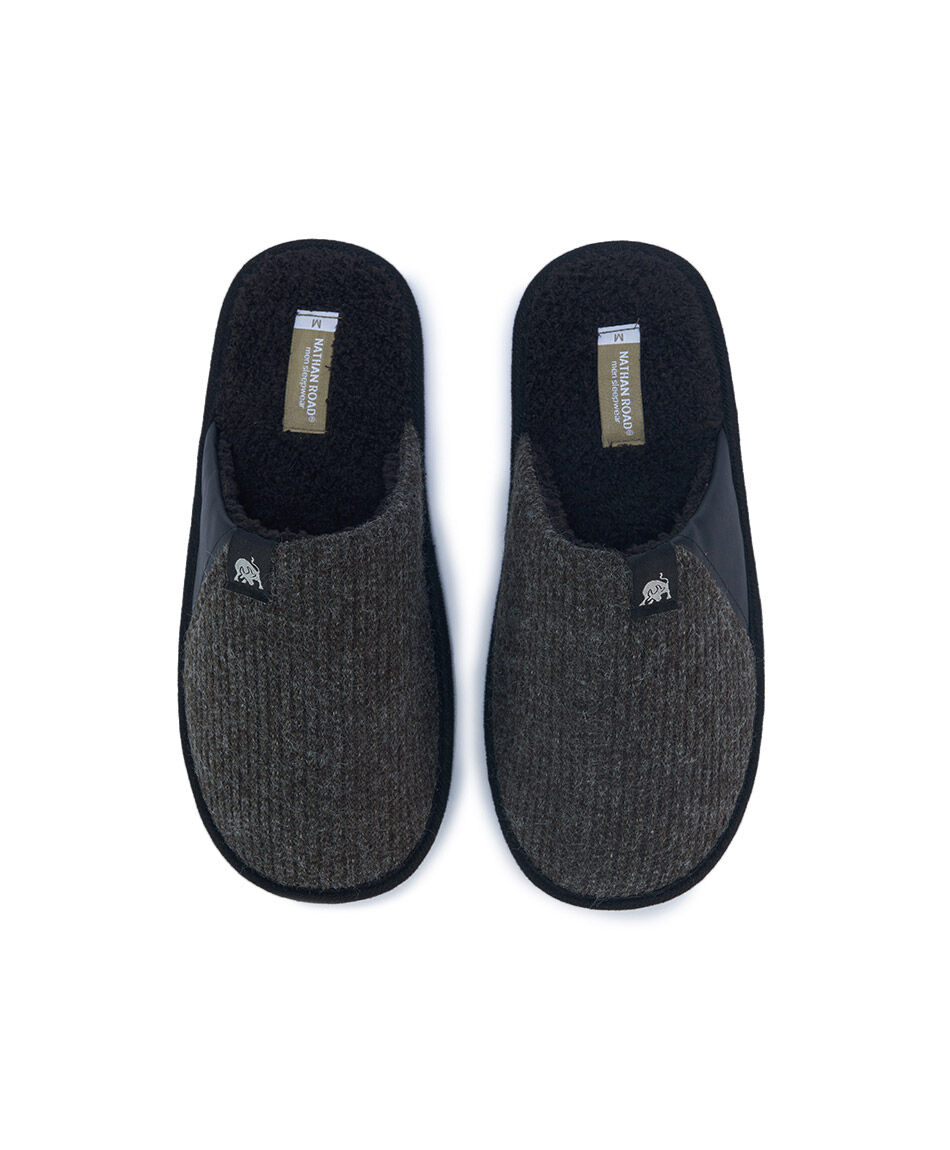 Pantufla hombre tejido grey