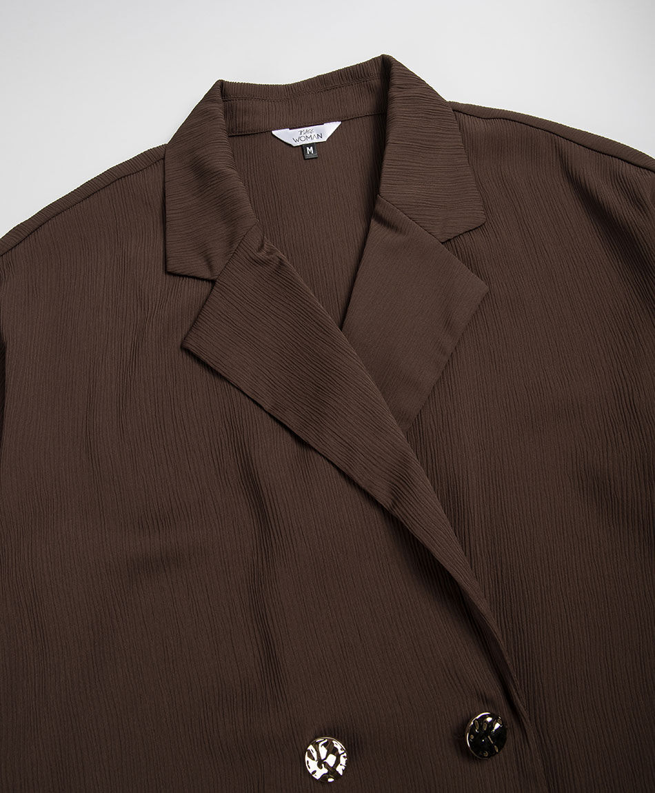 Blazer mujer satinado