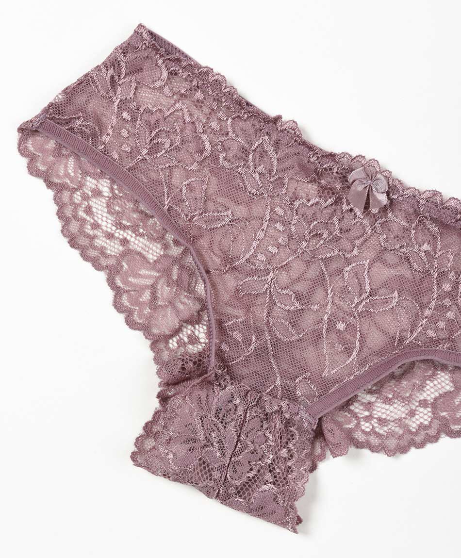 Pantaleta mujer encaje transparente