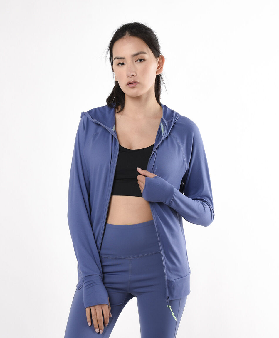 Buzo deportivo mujer azul