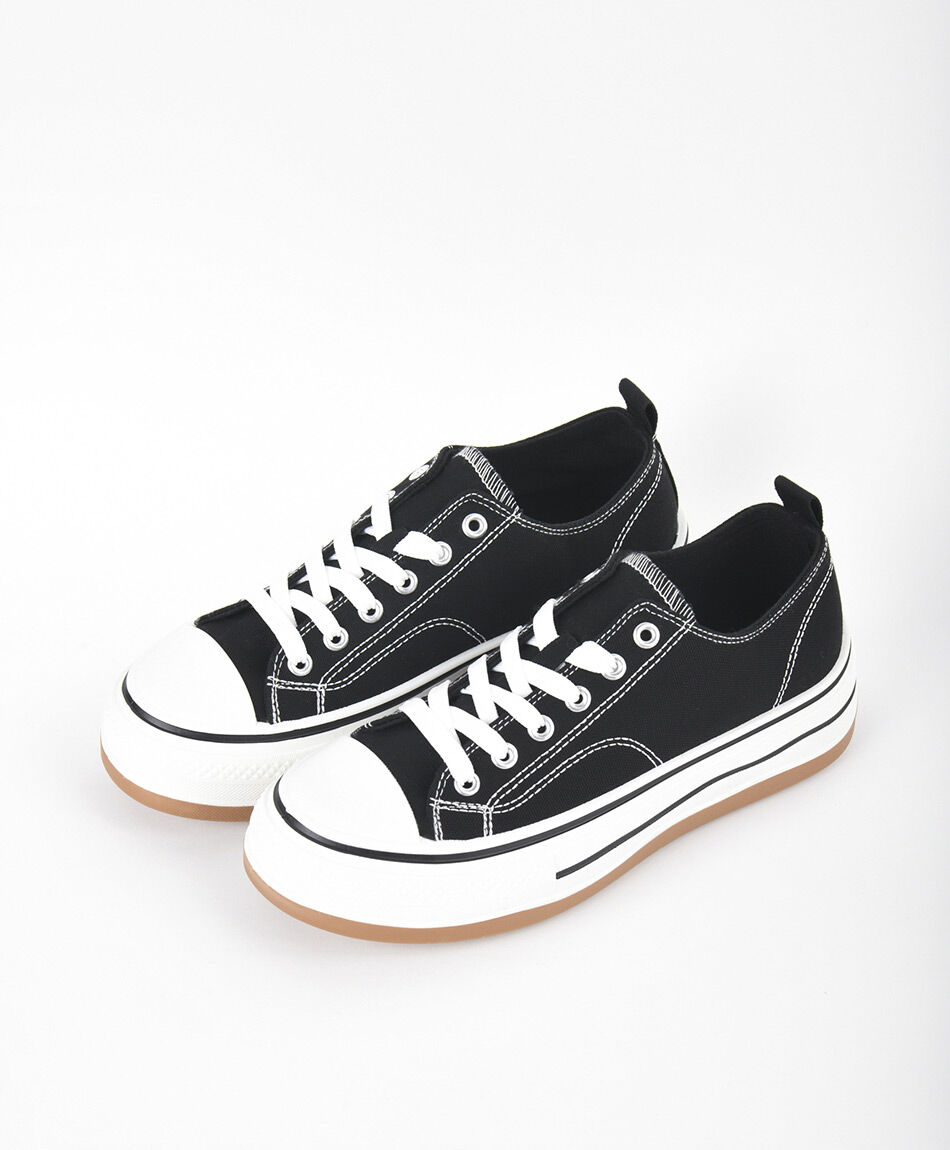 Zapatilla mujer lona baja