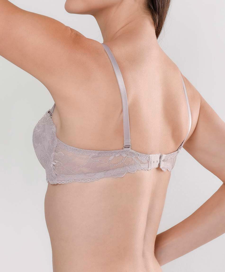 Corpi&ntilde;o mujer encaje floral strapless