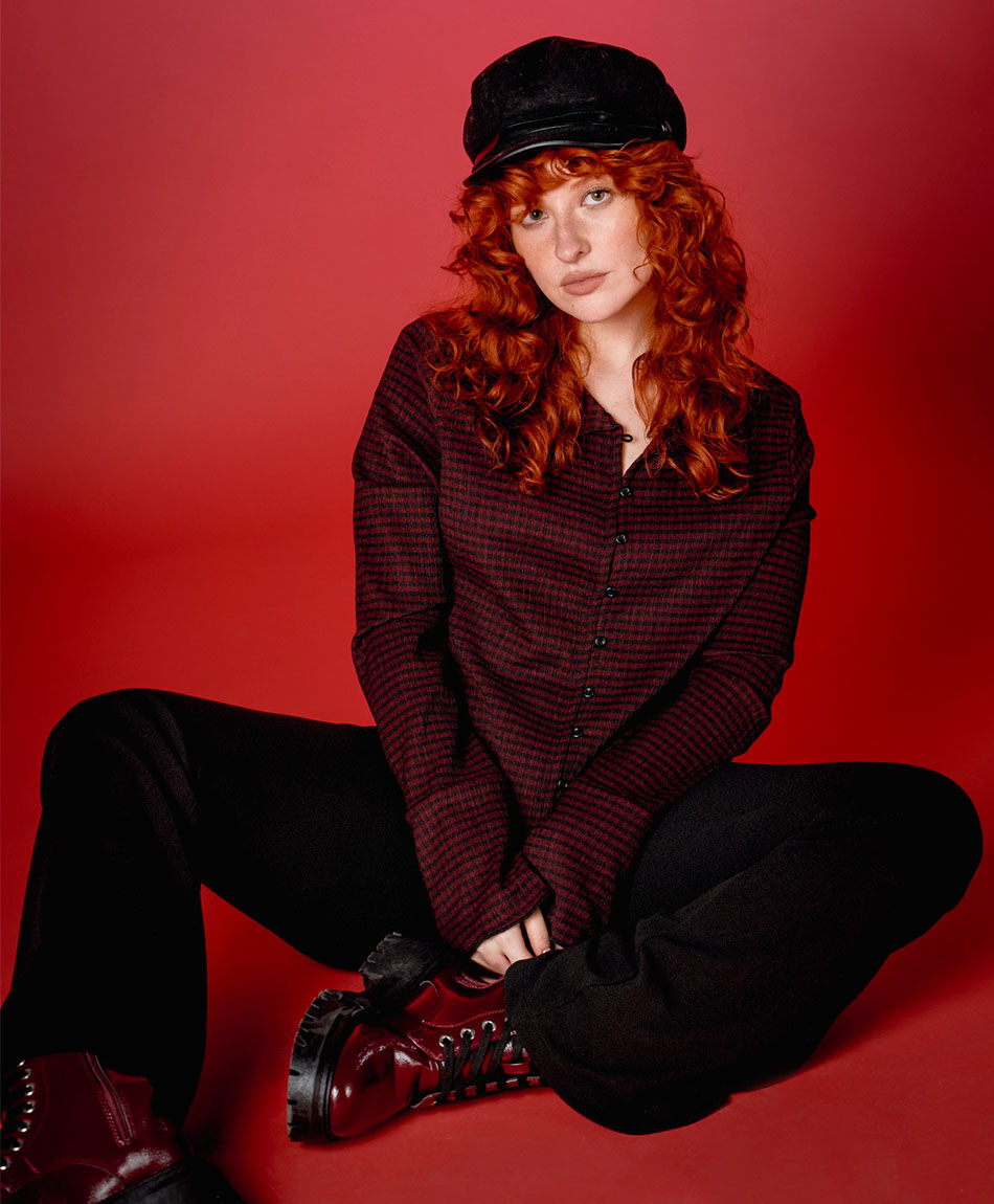 Camisa mujer cuadrill&eacute;